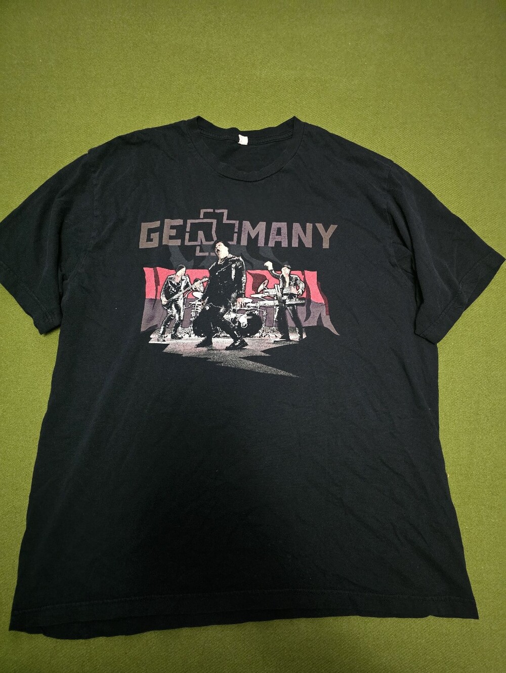 Vintage black Rammstein "Germany" rock band t-shirt.
